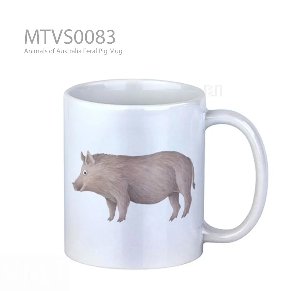 Animals of Australia Feral Pig Mug