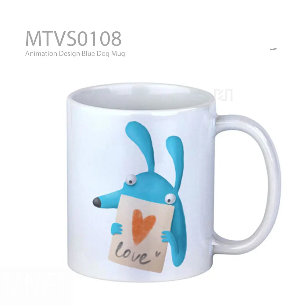 Animation Design Blue Dog Mug