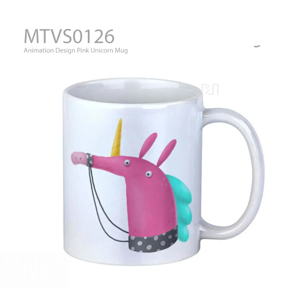 Animation Design Pink Unicorn Mug