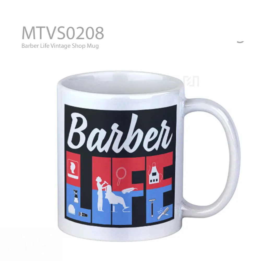 Barber Life Vintage Shop Mug