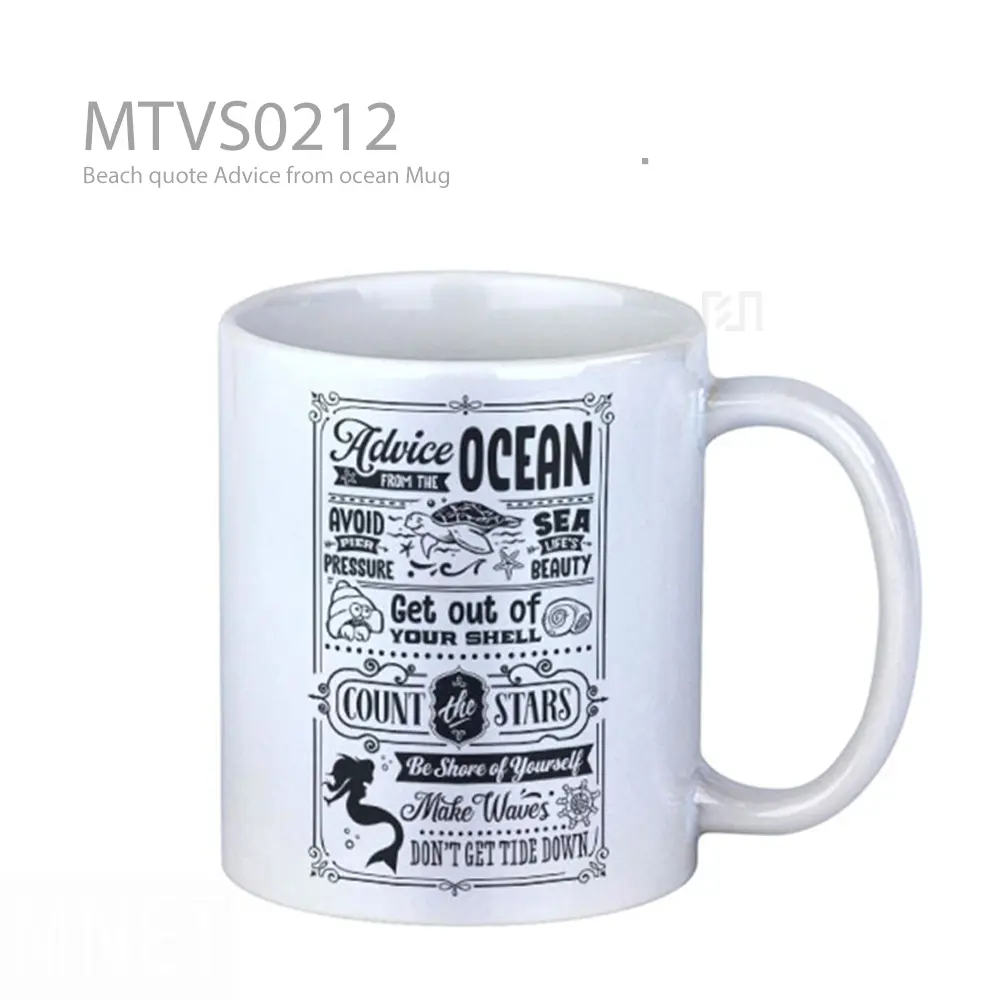 Beach quote Advice from ocean Mug