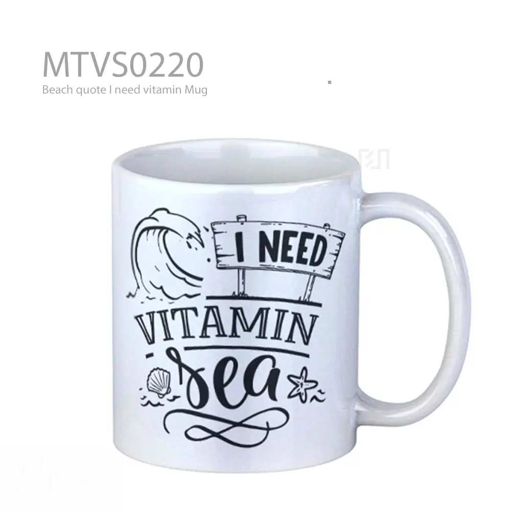 Beach quote I need vitamin Mug