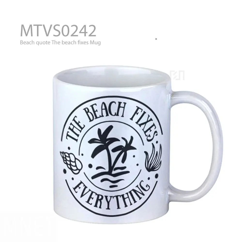 Beach quote The beach fixes Mug