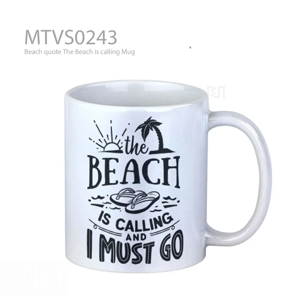 Beach quote The Beach is calling Mug