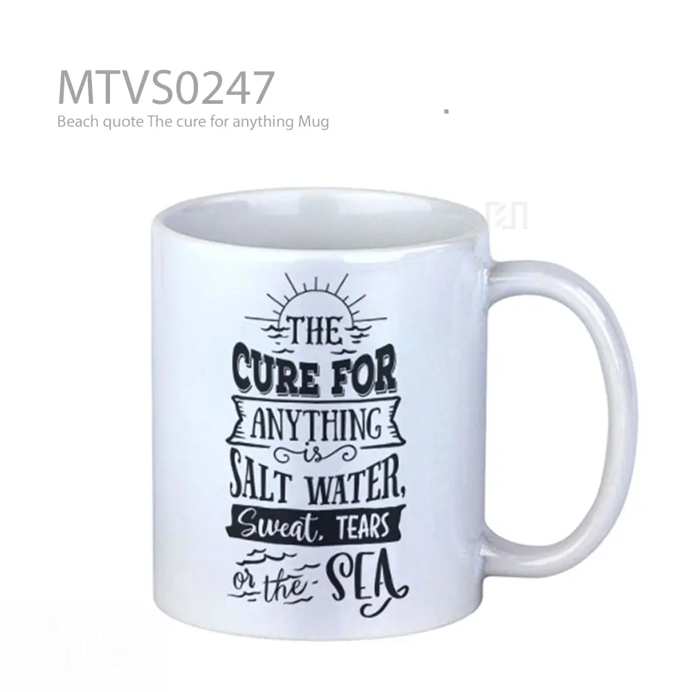 Beach quote The cure for anything Mug