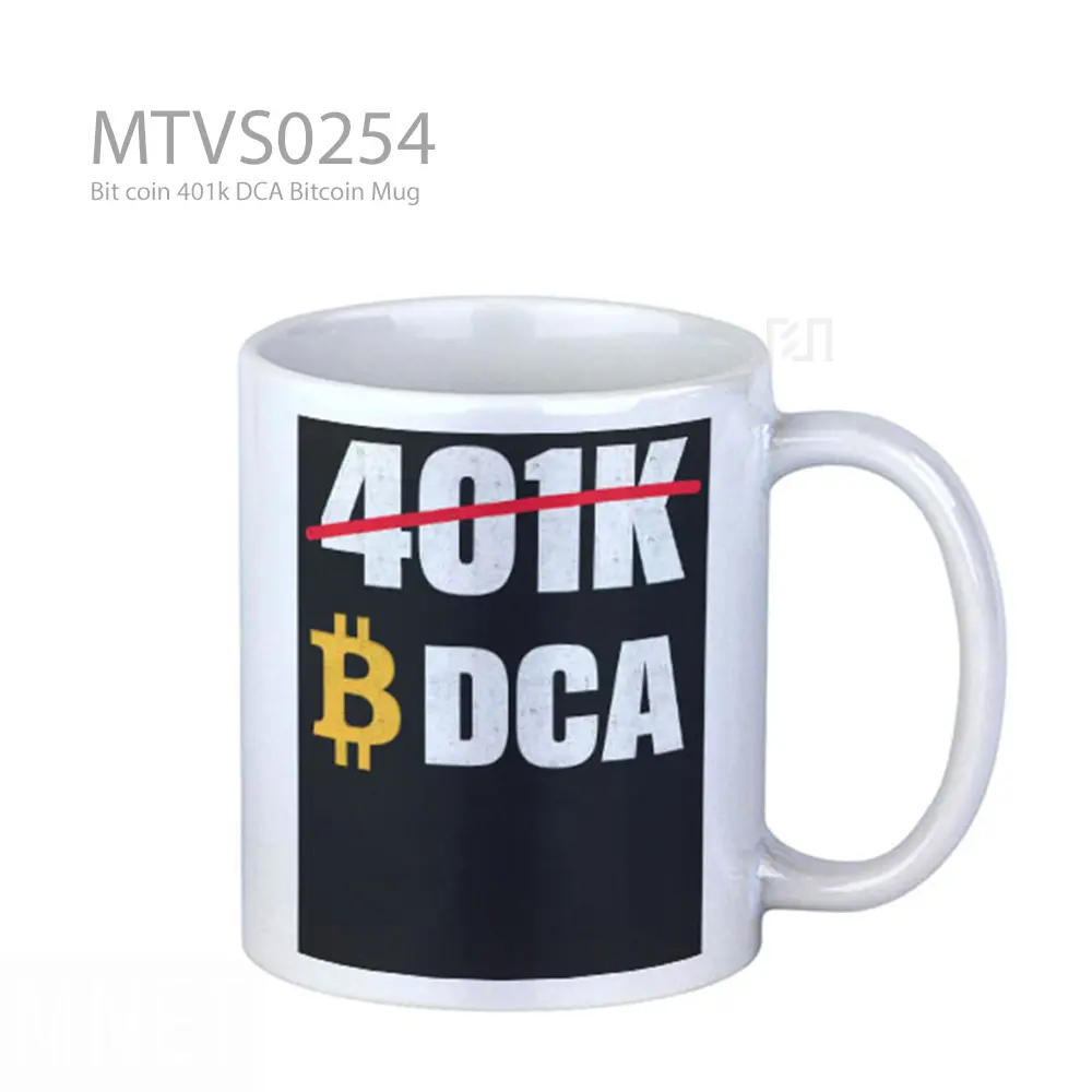 Bit coin 401k DCA Bitcoin Mug