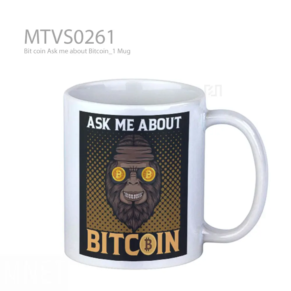Bit coin Ask me about Bitcoin_1 Mug