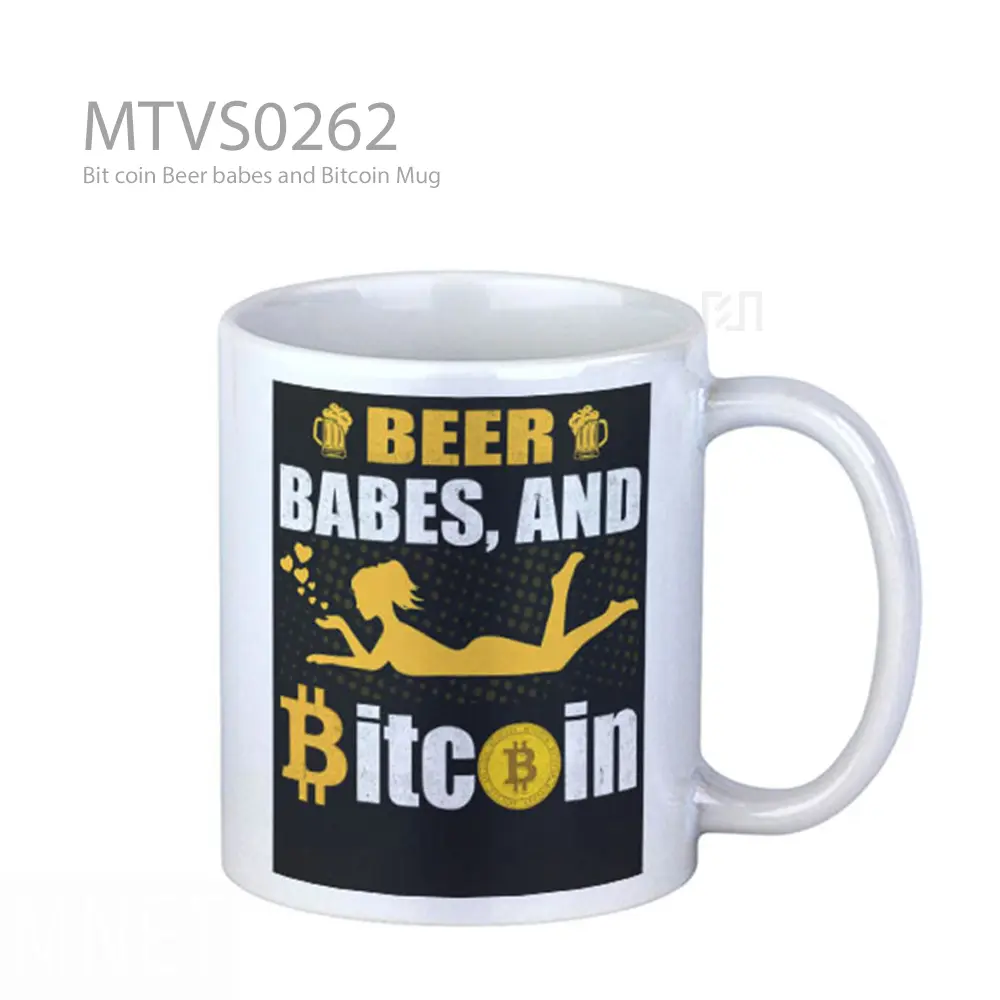 Bit coin Beer babes and Bitcoin Mug