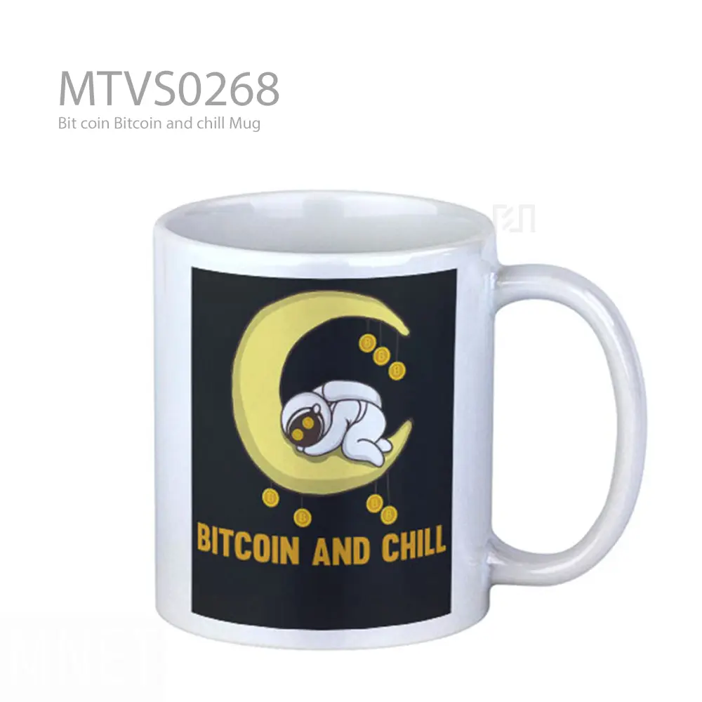 Bit coin Bitcoin and chill Mug