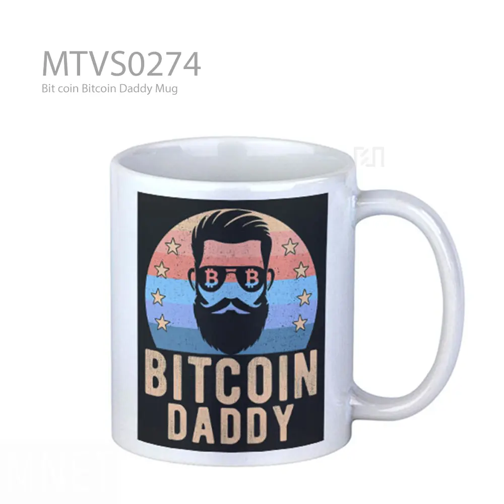 Mug Keramik Premium SNI - Bit coin Bitcoin Daddy Mug