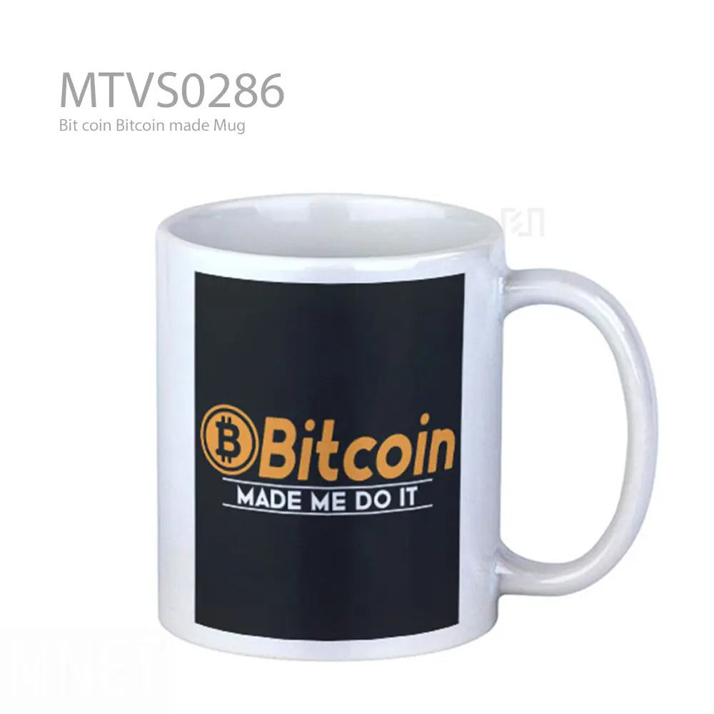 Mug Keramik Premium SNI - Bit coin Bitcoin made Mug