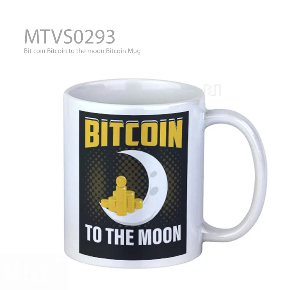 Bit coin Bitcoin to the moon Bitcoin Mug