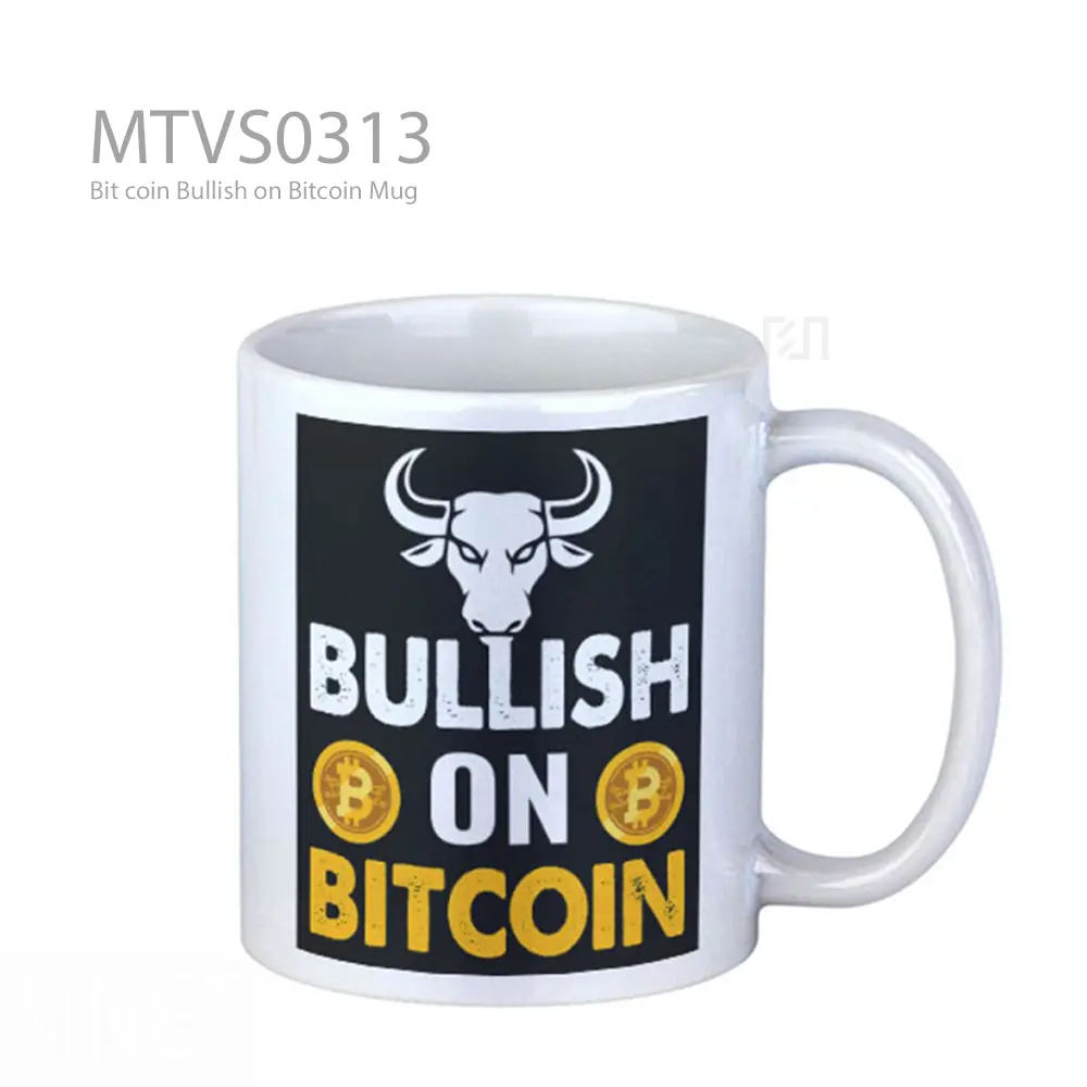 Bit coin Bullish on Bitcoin Mug