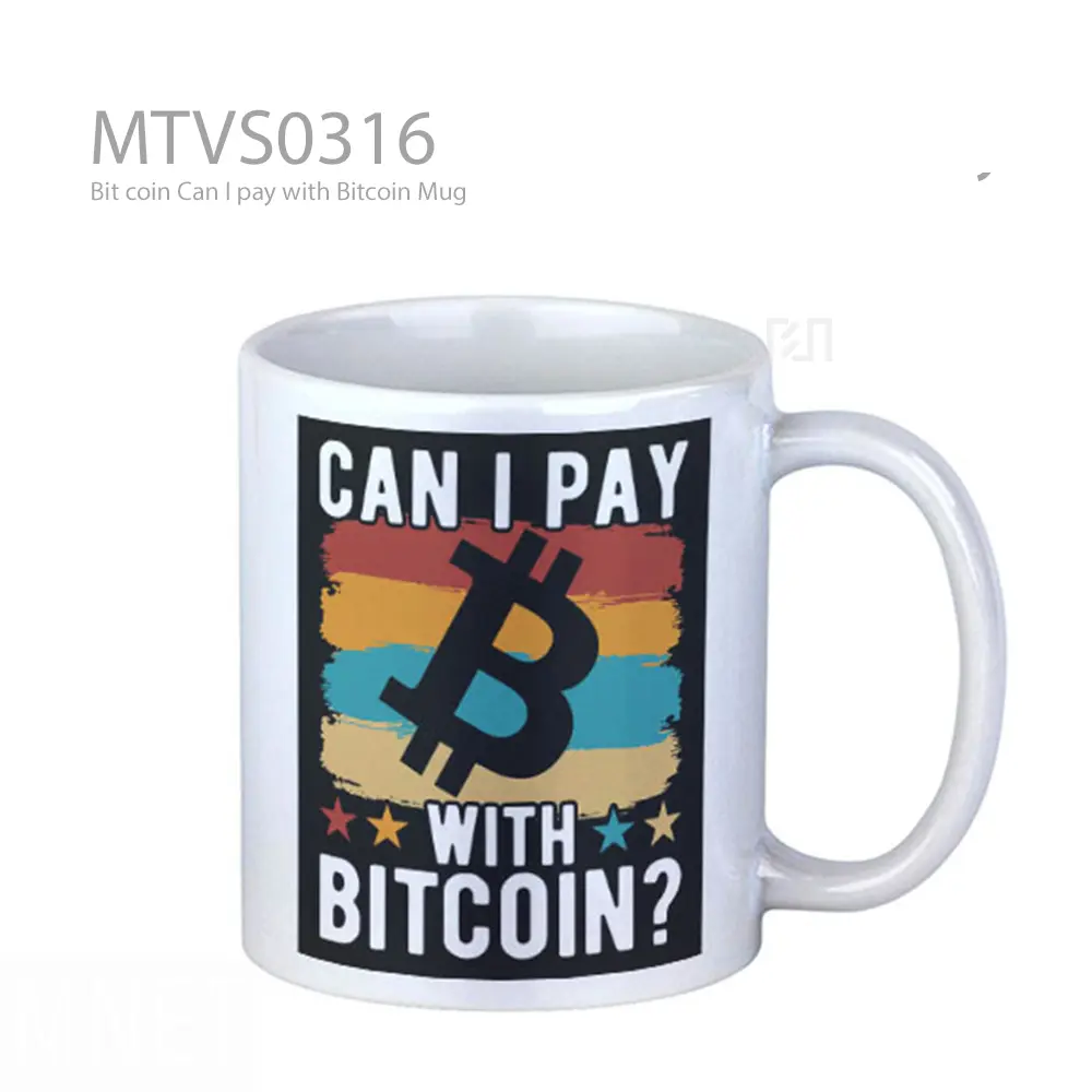 Bit coin Can I pay with Bitcoin Mug