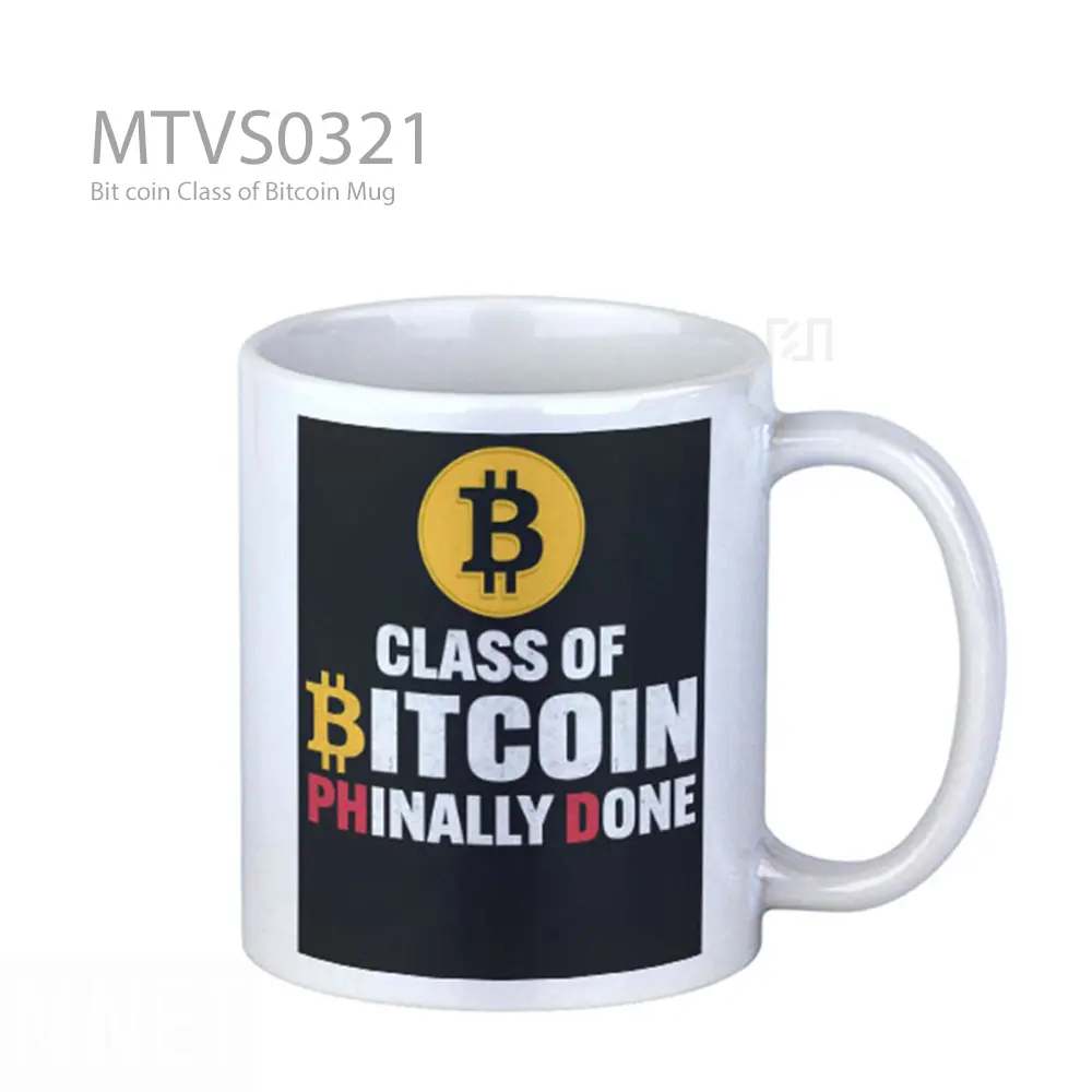 Mug Keramik Premium SNI - Bit coin Class of Bitcoin Mug