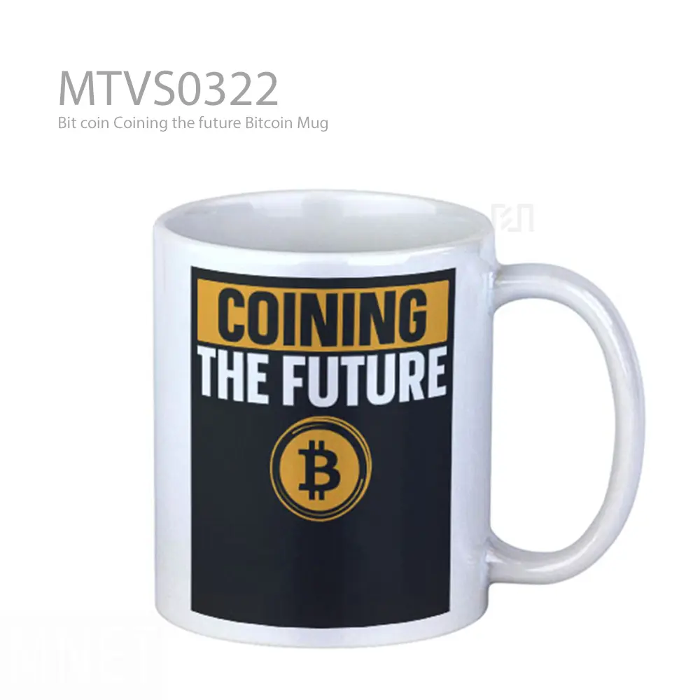 Bit coin Coining the future Bitcoin Mug