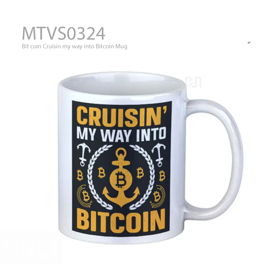 Bit coin Cruisin my way into Bitcoin Mug