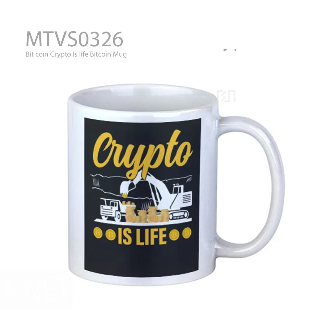 Bit coin Crypto Is life Bitcoin Mug