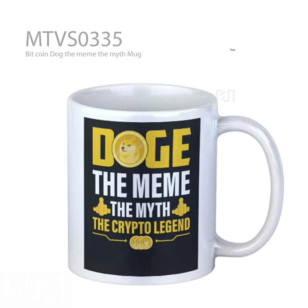Bit coin Dog the meme the myth Mug