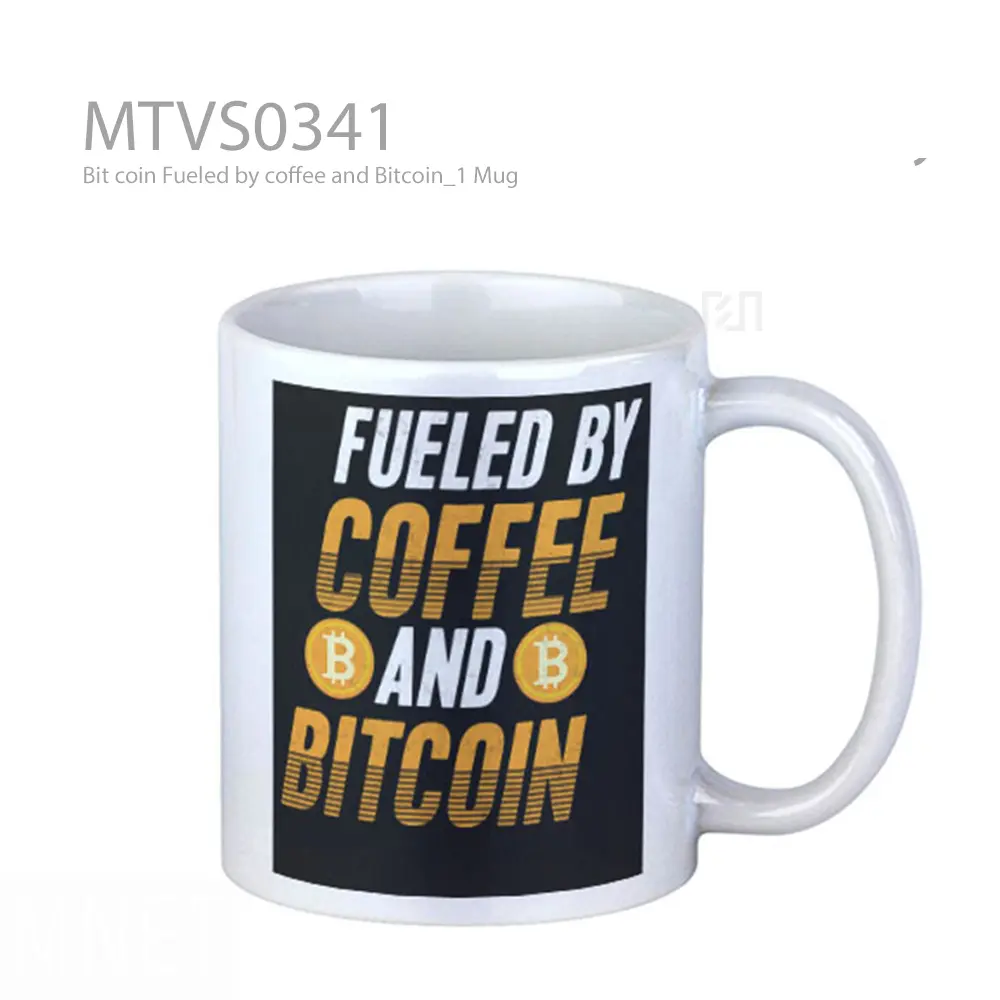 Bit coin Fueled by coffee and Bitcoin_1 Mug