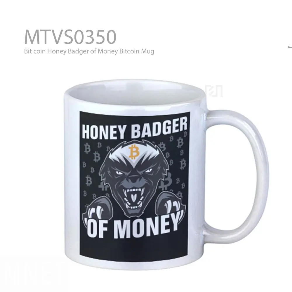 Bit coin Honey Badger of Money Bitcoin Mug