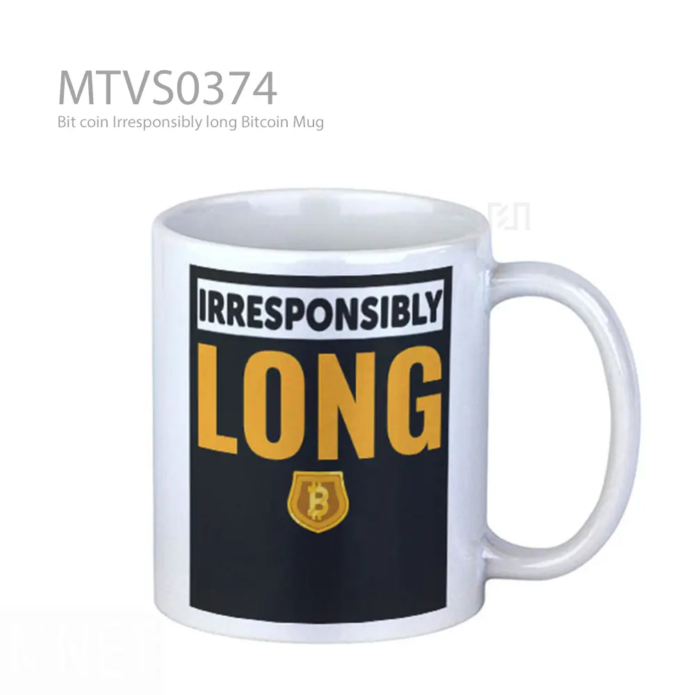 Bit coin Irresponsibly long Bitcoin Mug