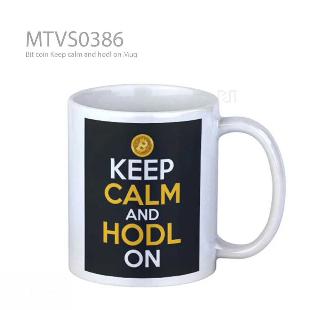 Bit coin Keep calm and hodl on Mug