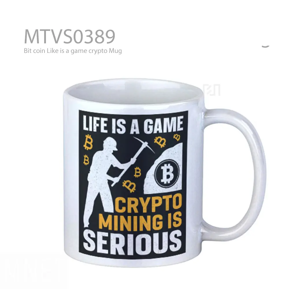 Bit coin Like is a game crypto Mug