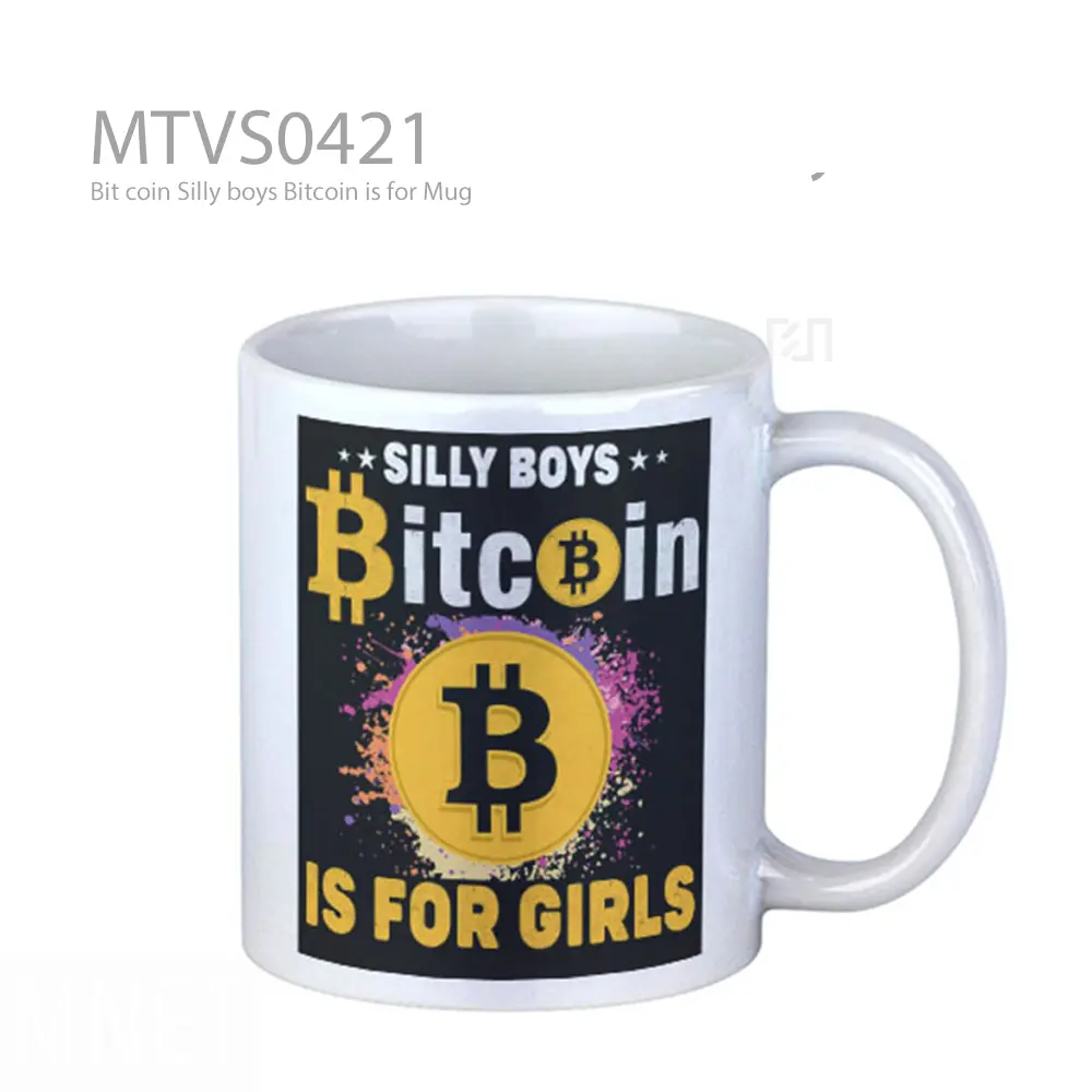 Bit coin Silly boys Bitcoin is for Mug