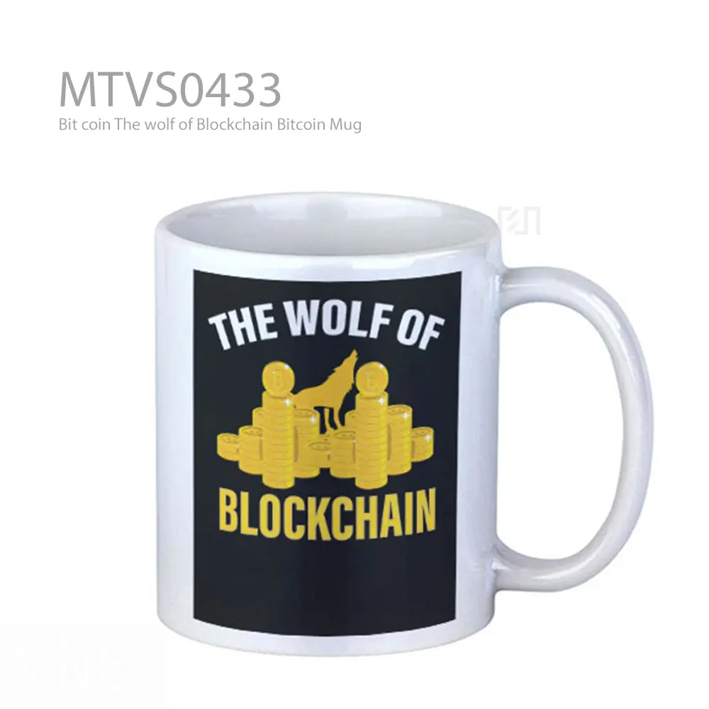 Bit coin The wolf of Blockchain Bitcoin Mug
