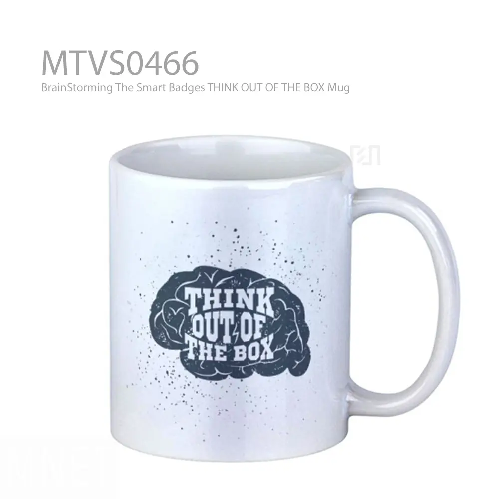 BrainStorming The Smart Badges THINK OUT OF THE BOX Mug