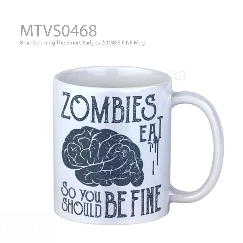 BrainStorming The Smart Badges ZOMBIE FINE Mug