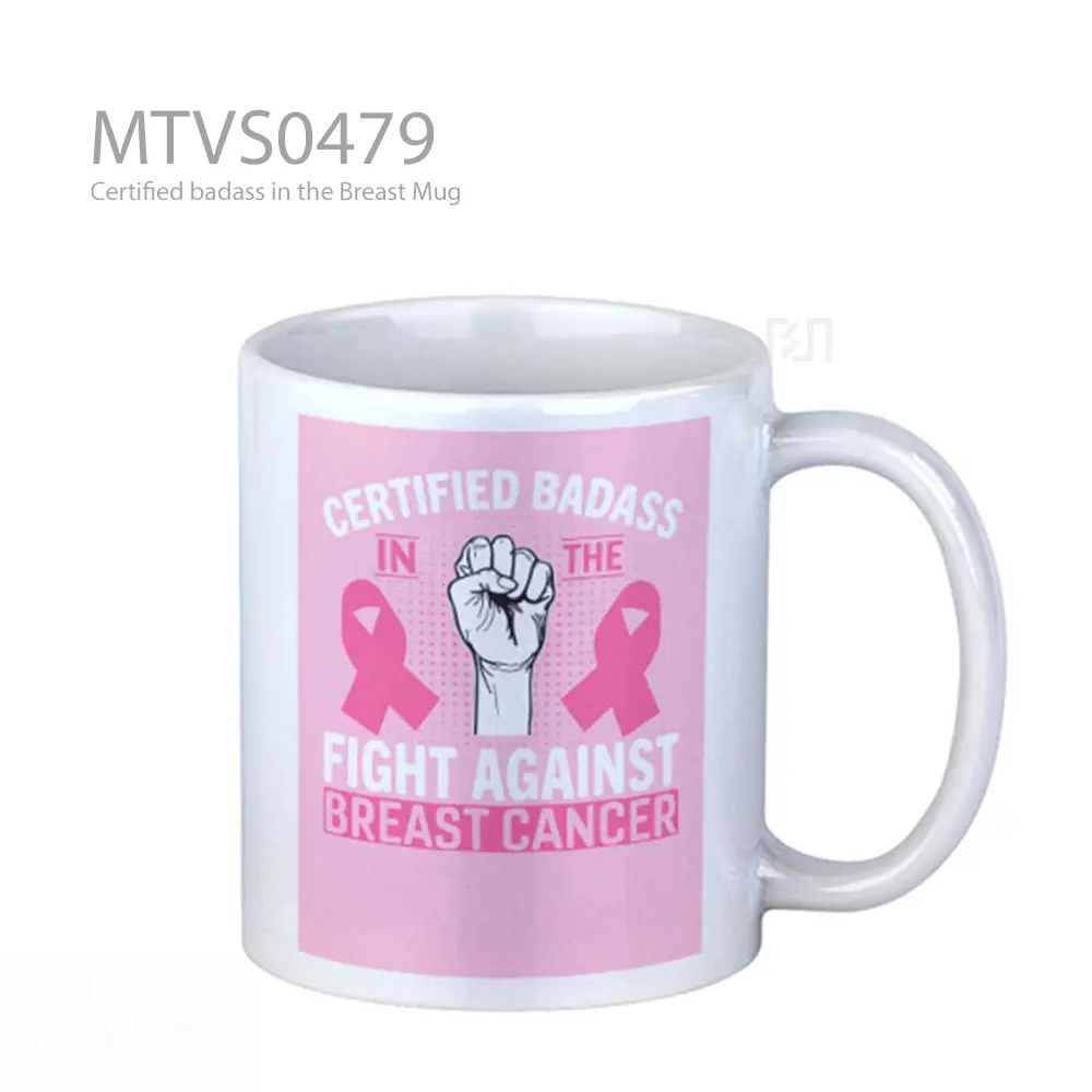 Certified badass in the Breast Mug