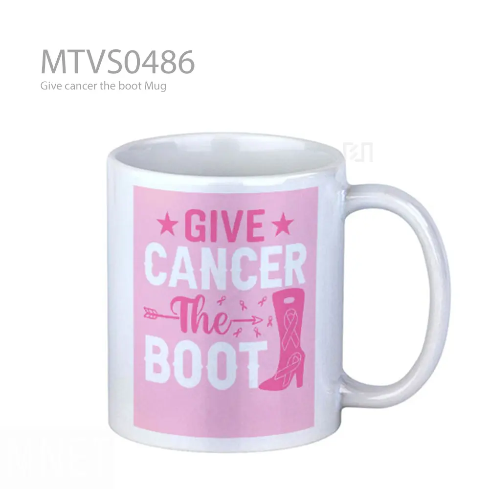 Give cancer the boot Mug