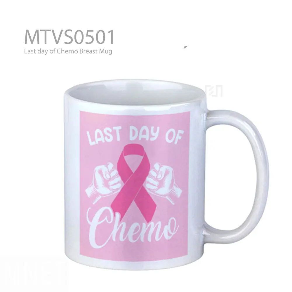 Mug Keramik Premium SNI - Last day of Chemo Breast Mug
