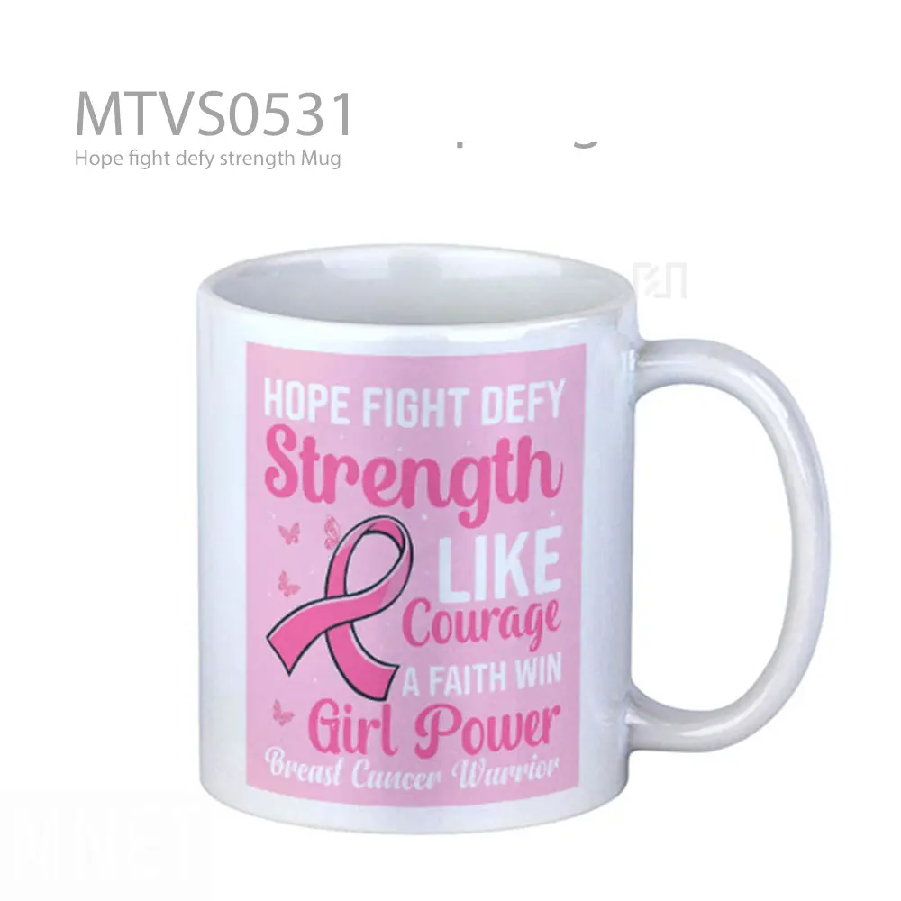 Hope fight defy strength Mug