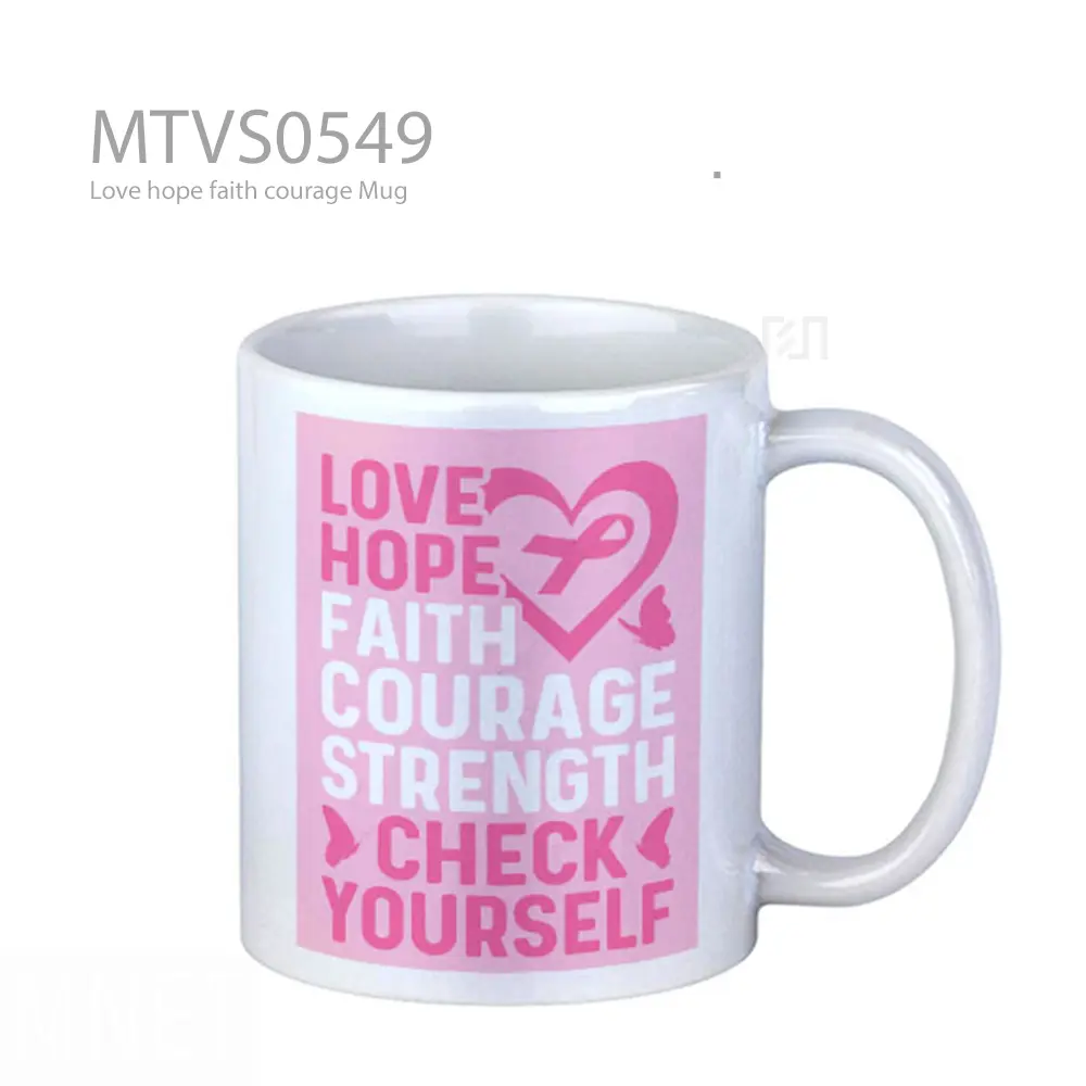 Mug Keramik Premium SNI - Love hope faith courage Mug