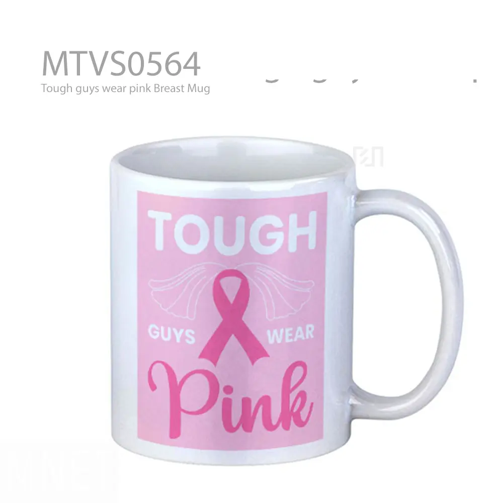 Tough guys wear pink Breast Mug