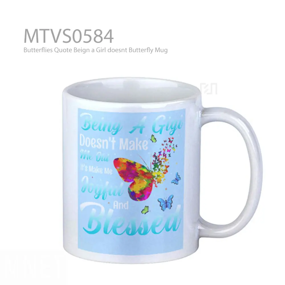Butterflies Quote Beign a Girl doesnt Butterfly Mug