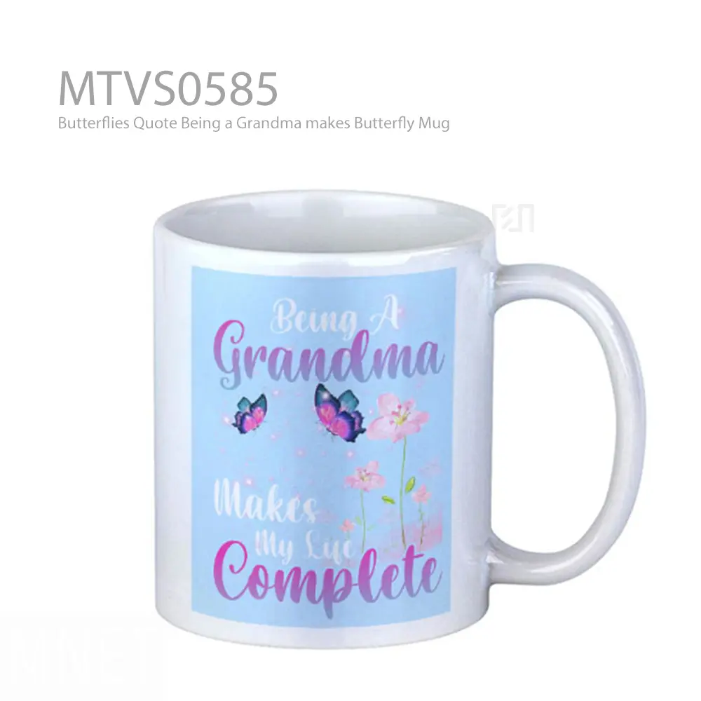 Butterflies Quote Being a Grandma makes Butterfly Mug