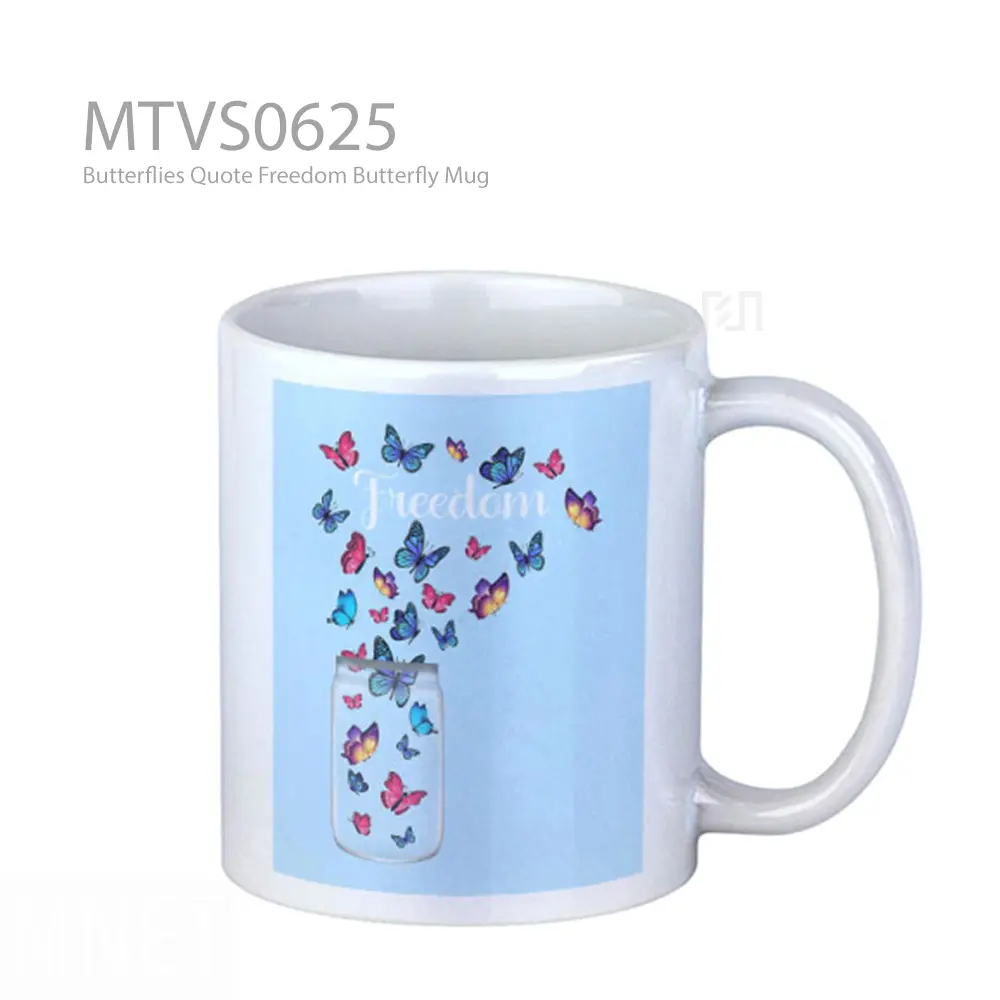 Butterflies Quote Freedom Butterfly Mug