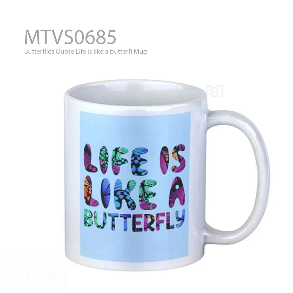 Butterflies Quote Life is like a butterfl Mug