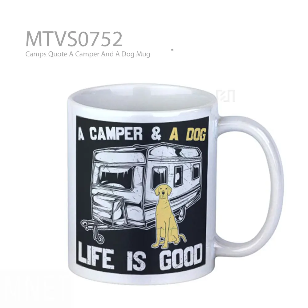 Camps Quote A Camper And A Dog Mug
