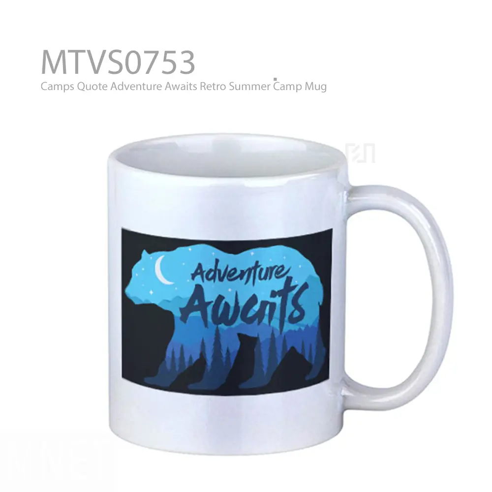 Camps Quote Adventure Awaits Retro Summer Camp Mug