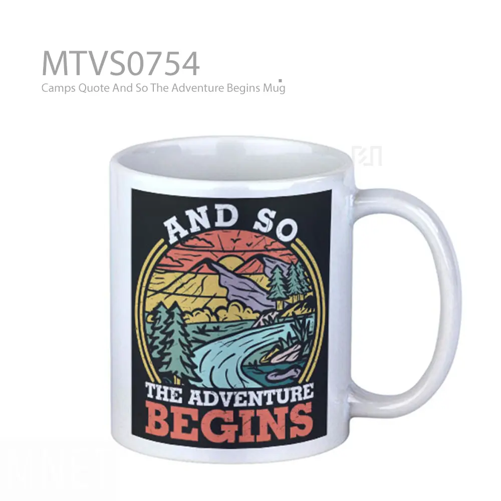 Camps Quote And So The Adventure Begins Mug