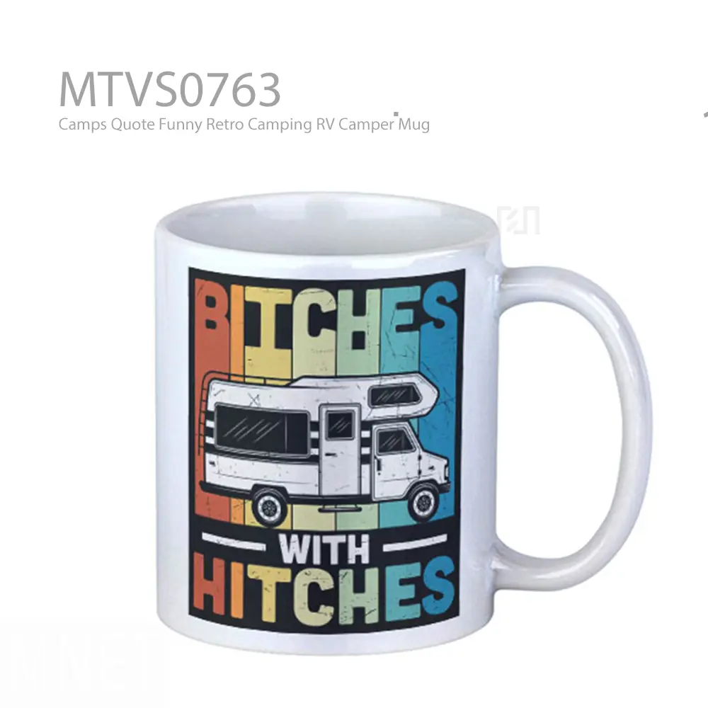 Camps Quote Funny Retro Camping RV Camper Mug