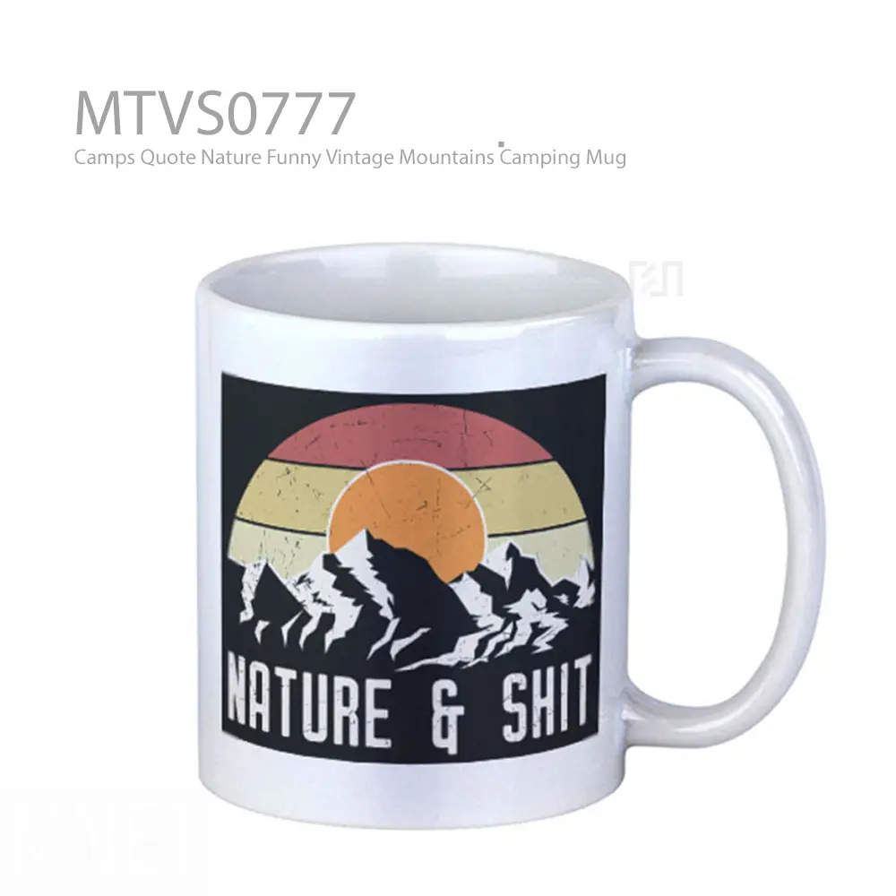 Camps Quote Nature Funny Vintage Mountains Camping Mug