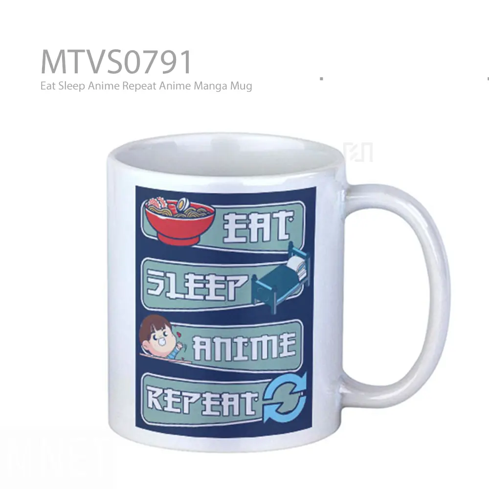 Eat Sleep Anime Repeat Anime Manga Mug