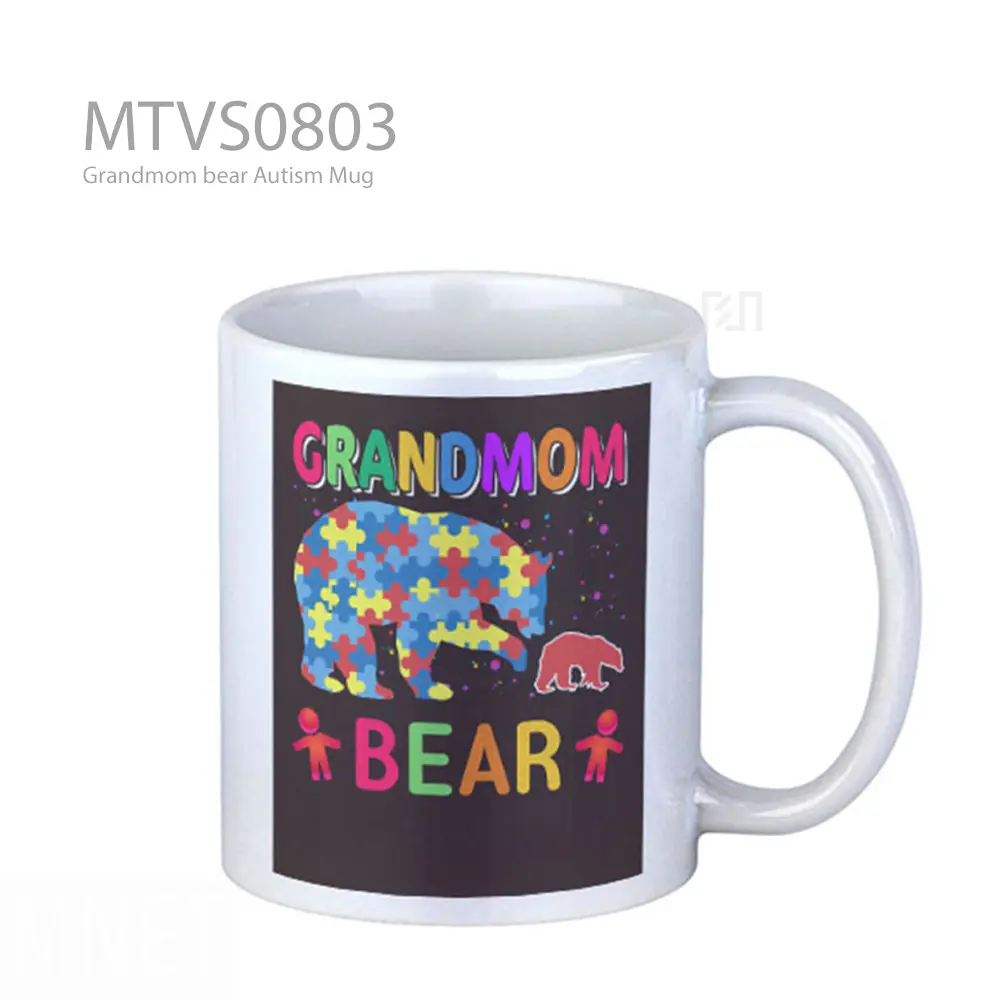 Grandmom bear Autism Mug