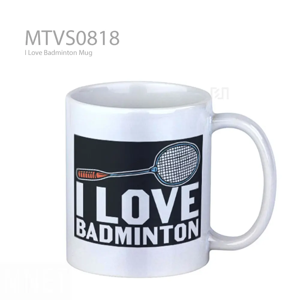 I Love Badminton Mug